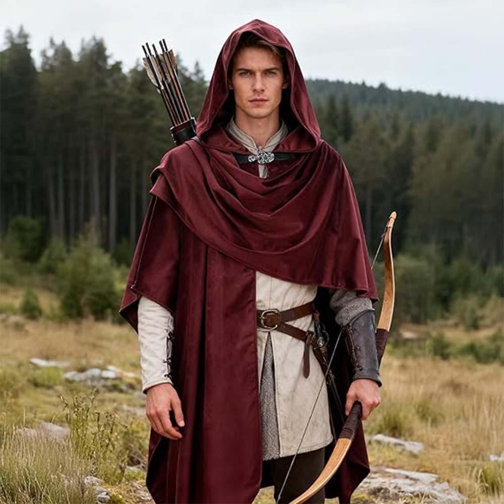 Renaissance Cloak Costume With Ethnic Style For Cosplay Parties And Fantasy Role Play