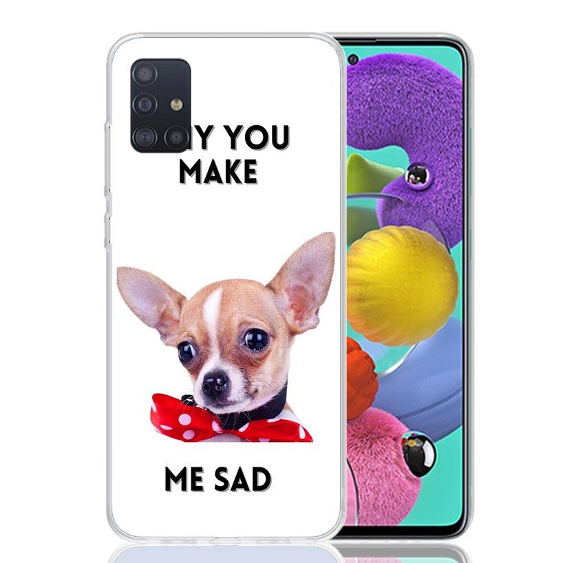Chihuahua Puppy Teacup Dogs Case Phone Cover for Samsung Galaxy A52 A51 A50 A42 A32 A22 A12 A02S A72 A71 A70 A41 A31 A21S A40 A3