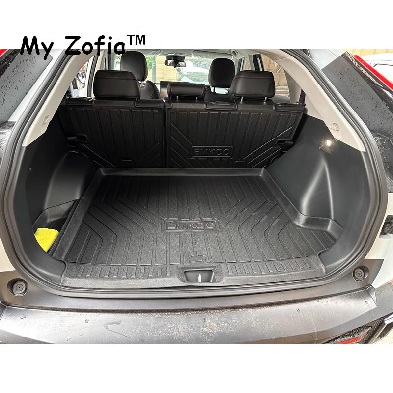 For GAC Trumpchi EMKOO 2022 2023 2024 2025 Car Rear Trunk Cargo TPE Trunk Mat Floor Tray Rear Seat Backrest Pad Auto Accessories