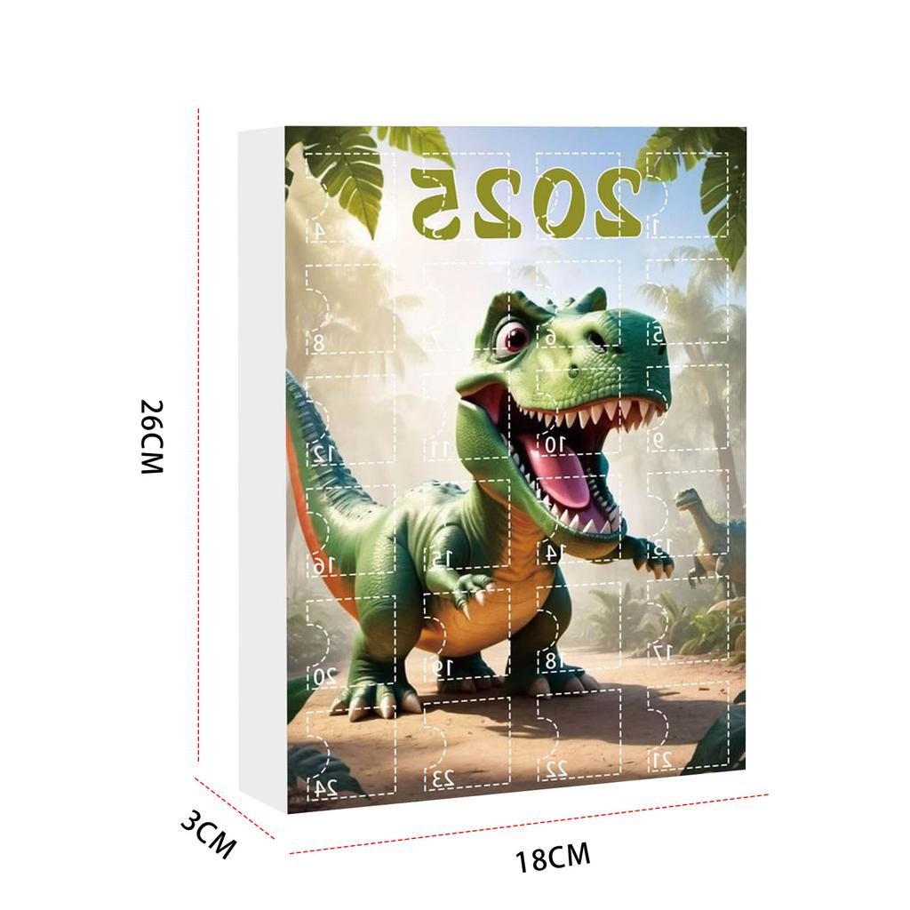 Christmas Advent Calendar Multi-Purpose Dinosaur Countdown Calendar Cute Hanging Dragon Ornaments for Kids Toddlers Xmas Gifts
