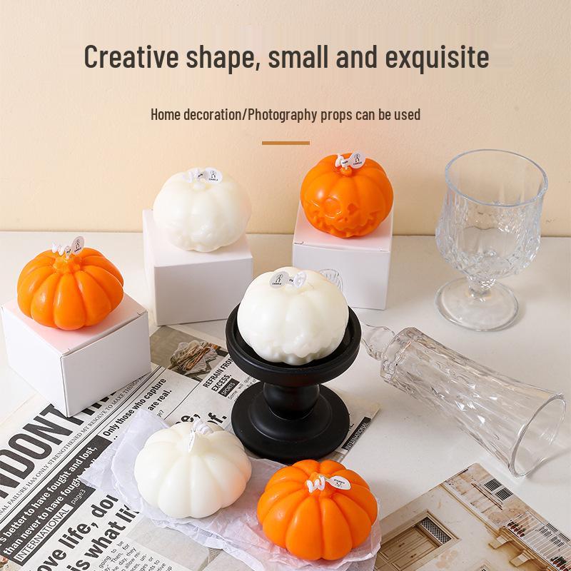 Pumpkin Scented Candle: Halloween Gift & Creative Fruit Ornament