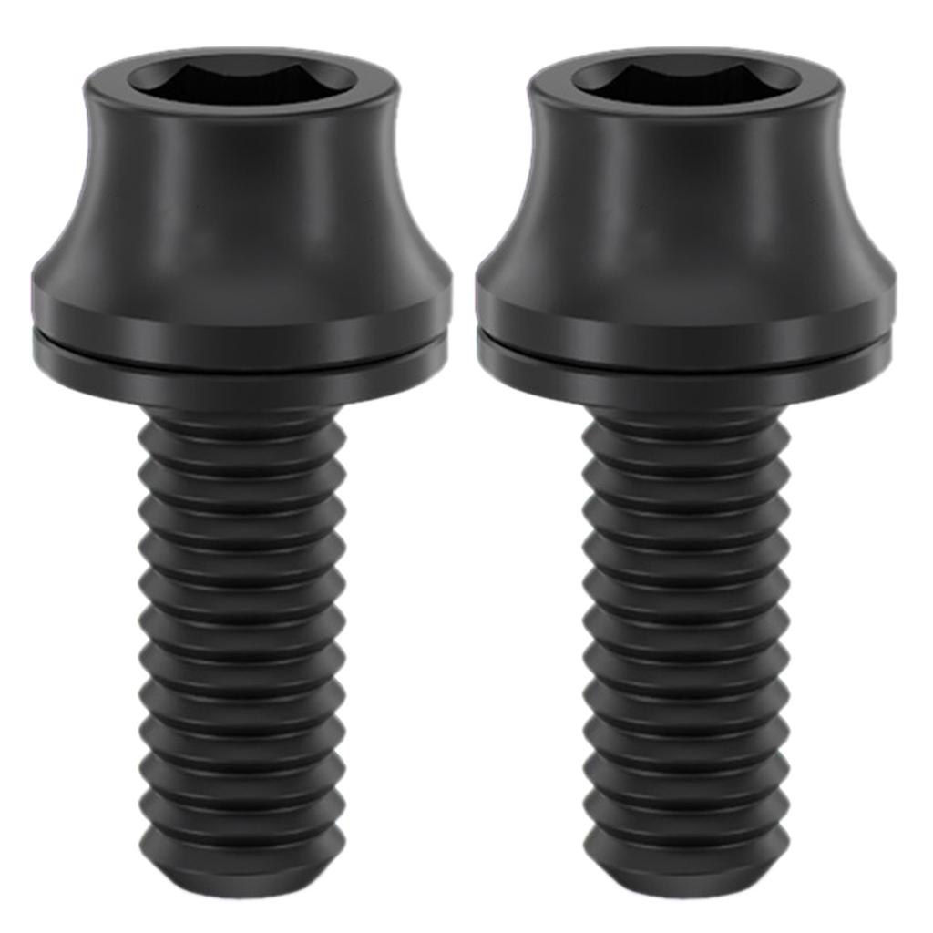 2Pcs M5x12mm Parafusos de suporte de garrafa de água Parafusos de liga de titânio Parafusos de suporte de garrafa de bicicleta Parafusos de cabeça sextavada