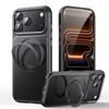 TPU Leather Case for IPhone 18 Pro Max Cover 360 ° Rotating Holder Magnetic Case for IPhone 17 Pro Max 17Pro Shockproof Covers