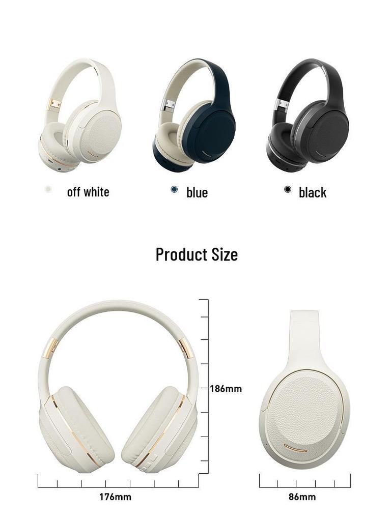 Bluetooth Headset: Foldable, Retractable, Stereo, Heavy Bass, Head-mounted Wireless Earbuds
