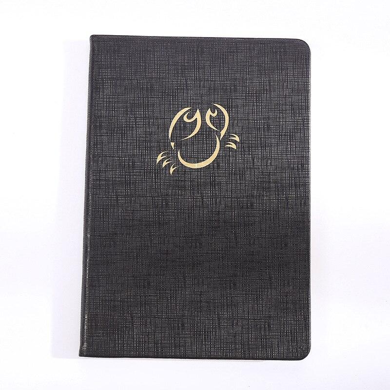 Jurnal din piele PU cu 12 constelații, caiet 25K, caiet de afaceri simplu