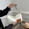 Casual Bag Fashionable Solid Color Wide Shoulder Strap Single Shoulder Messenger Bag Women's 2025 Spring New Versatile Ins Pillow Bag