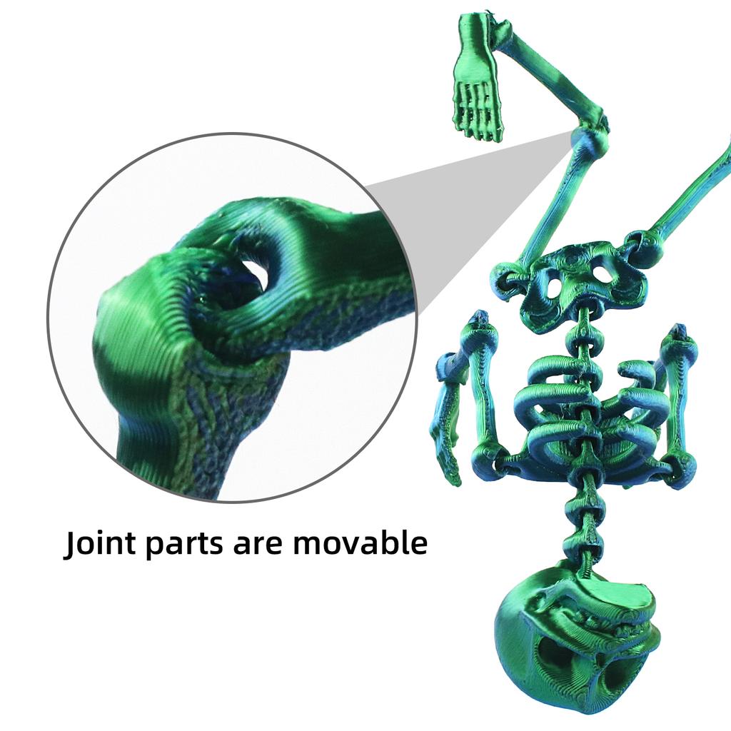 3D Printed Skeleton, Human Joints, And Movable Children'S Halloween Toys For Creative Stress Relief