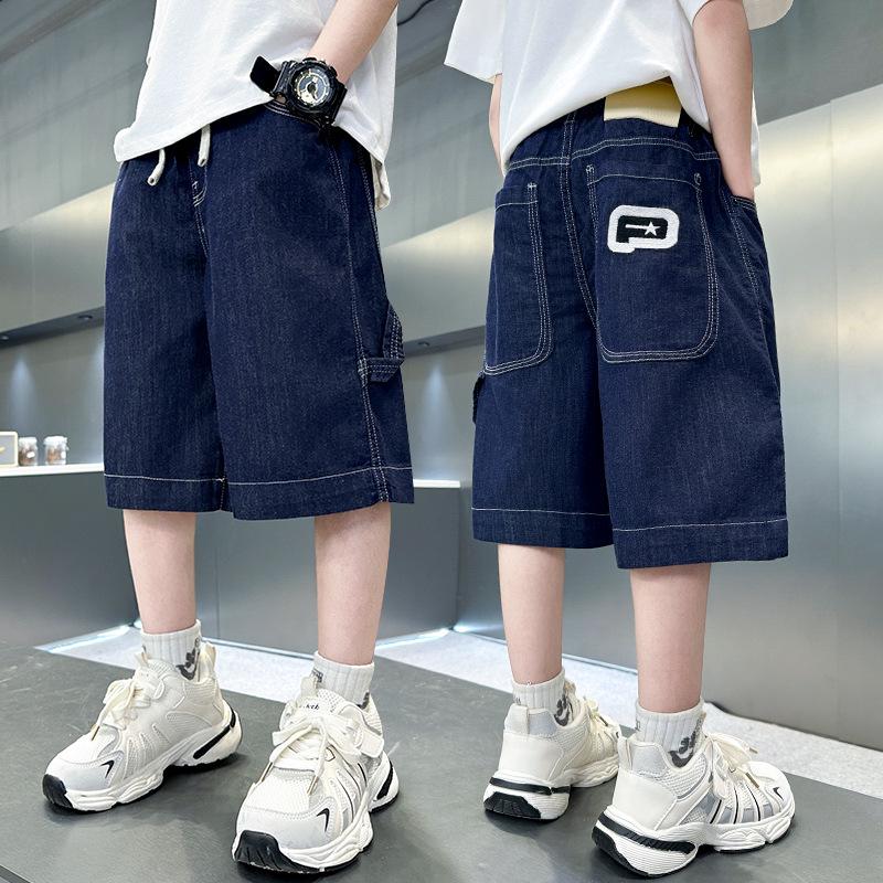 Pantaloncini di jeans estivi a lunghezza media per ragazzi 2026 - Alla moda, Leggeri per bambini più grandi