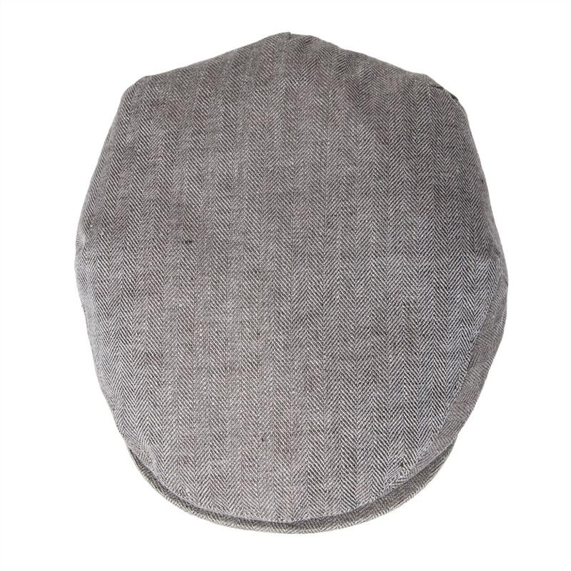 Men Cap Herringbone Linen Newsboy Caps High Quality Flat Caps Driver Ivy Hat Bakerboy Hats Cool Boina for Male