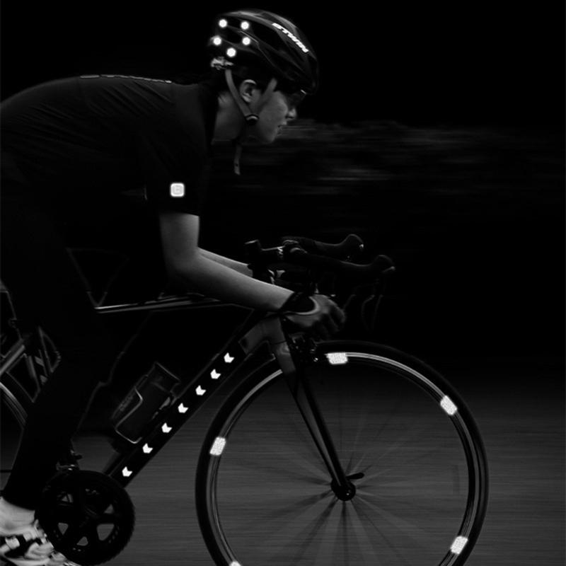 72Pcs Bike Reflective Stickers Reflective Decals Self-Adhesive Waterproof Reflective Tape Night Safety Sticker Reflector