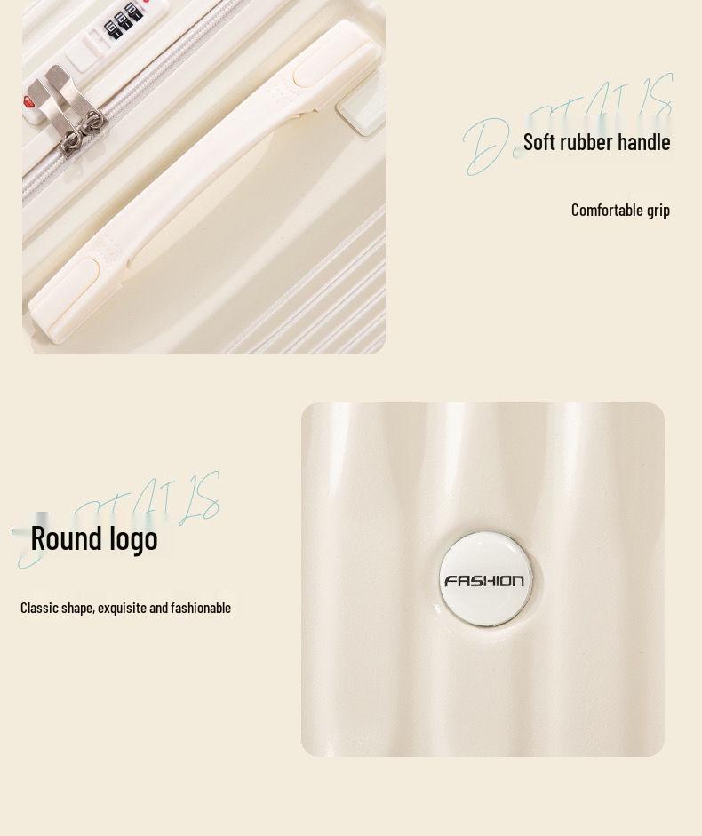 2025 Durable Trolley Case: Silent Wheels, Password Lock, Large Capacity Suitcase for Men, Women, and Students