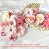30/40/50Pcs Fishing Line Bohemian Style Artificial Flowers Floating Petals Water Falls Set Random Pink Flowers Pink DIY Pendants