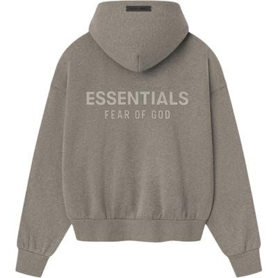 Fear of God Essentials Classic Fit Fleece-Kapuzenpullover Homestead Heather Herren Oberteile Tan 192SP252053F