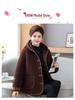 Plus Size Winter Sheepskin Fleece Jacket for Middle-Aged & Elderly Women