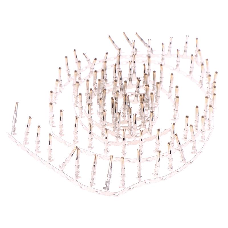 100Pcs 1.0Mm Female Socket For Db Terminal Connector Gold Plated Male/Female Pin For Nixie Clock Tubes In12 In18 Qs27-1 Sz4-1