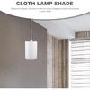 Lamp Shade Round Burlap Lampshade for E27 Bulbs Decorative Lamp Cover for Living Room Bedroom Study