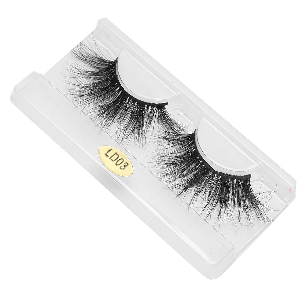5D 25mm False Eyelashes Makeup Fake Eyelashes Fluffy Curling Long False LashesLD03