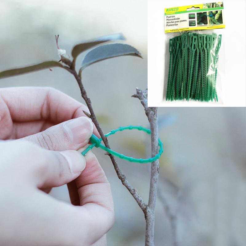 100pcs Reusable 13cm Plastic Plant Support Clips Clamps For Plants Hanging Vine Garden Greenhouse Vegetables Tomatoes Clips