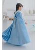 2025 Spring & Autumn Children's Multicolor Hooded Cloak - Plush Velvet Warm Kids' Christmas Cape