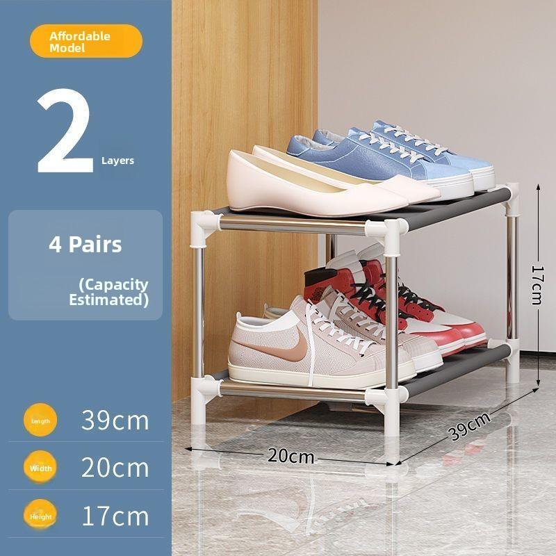 Staircase Shoe Rack Multi-layer Easy to Assemble Space Saving Doorstep Storage Step-by-step Design Home Organization Tool