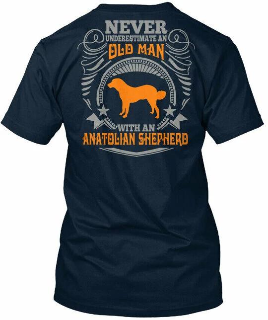 

Old Man With An Anatolian Shepherd Tees Premium T shirt XL