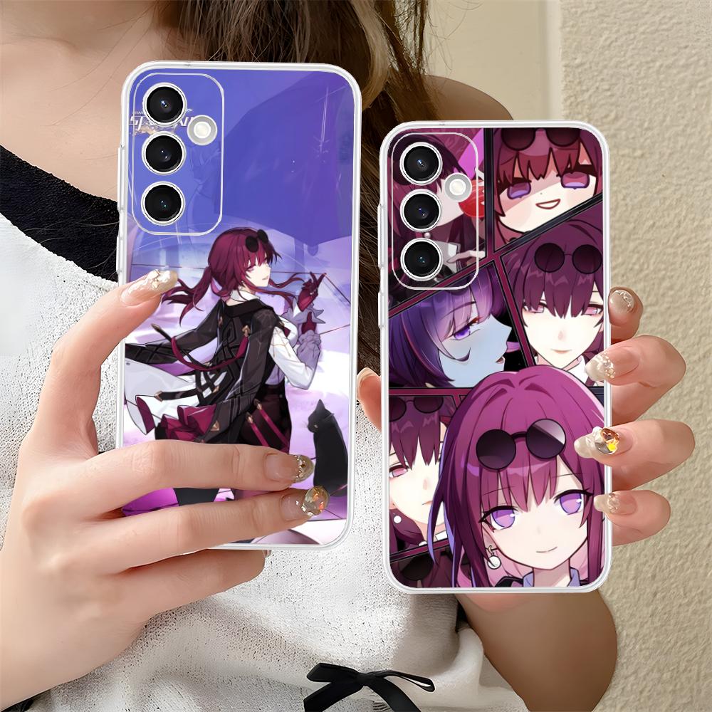 Honkai Star Rail Kafka Phone Case for Samsung Galaxy S25 S24 S23 S22 S21Plus FE Ultra Clear Colorful Cover Luxury Cellphones