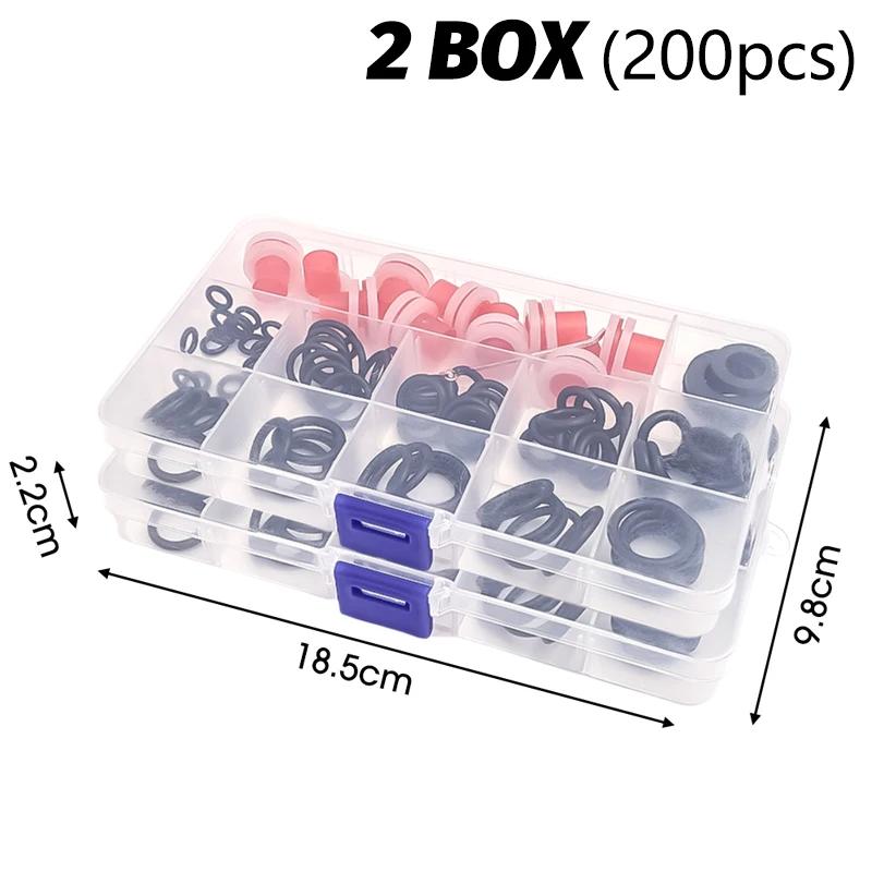 Rubber Faucet Gasket O-Ring Kit Valve Threaded Pipe Hose Silicone Washers Seal O Ring for Plumbing Plug Repair Assortment Set