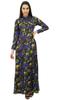 Bimba Womens Muslim Printed Jilbab Dress Designer Abaya With Pockets & Hijab