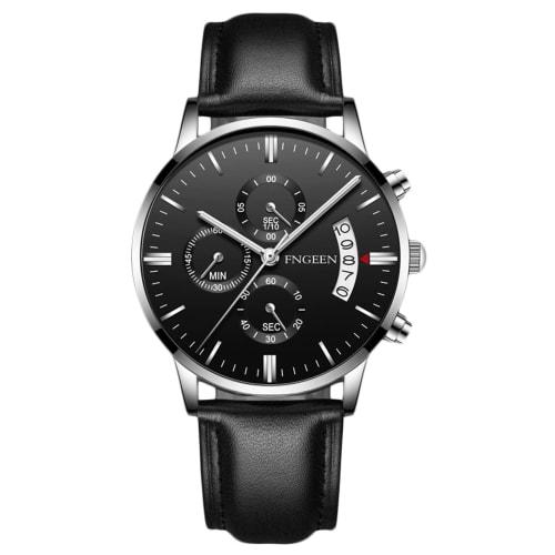 RORIOS Men's Quartz Watch with Date Display, Luminous Display, Lightweight, Multi-Function, Waterproof, Perfect for Work or Commuting, Stylish, Popula