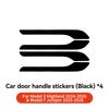 YZ Car Door Handle Wrap Cover Decorative Stickers 4Pcs Anti-scratch For Tesla Model 3 Y Juniper 2021-2025 ABS Protector Sticker