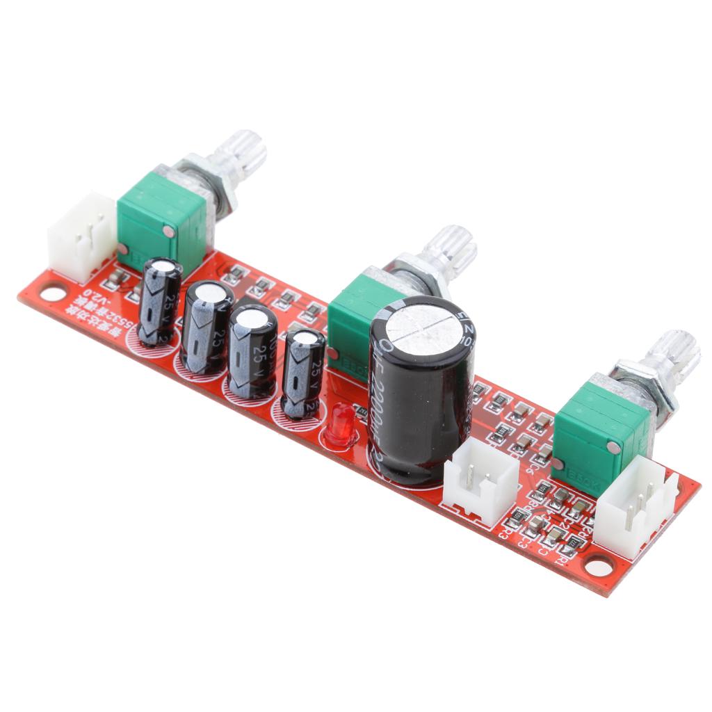 Cheap 4x NE5532 Preamp Preamplifier Board 2 Channel Treble Volume