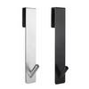 1/2Pcs Traceless Hook Frameless Glass Doors Up to 3/8 Inch Thick Shower Hook Stainless Steel Bathroom Towel Hook Bathrobe