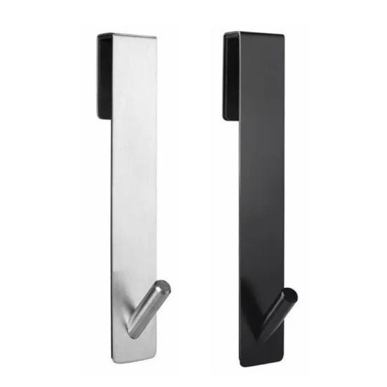 1/2Pcs Traceless Hook Frameless Glass Doors Up to 3/8 Inch Thick Shower Hook Stainless Steel Bathroom Towel Hook Bathrobe