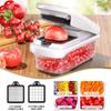 15 In 1 Multi-Functional Food Chopper With Container Vegetable Cutter Kitchen Vegetable Slicer, Grater, And Chopper