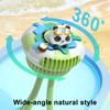 Stroller Fan Built-in Large Battery USB Fast Charging 5 Wind Speeds Cartoon Animal Swim Ring Design Portable Cooling Fan