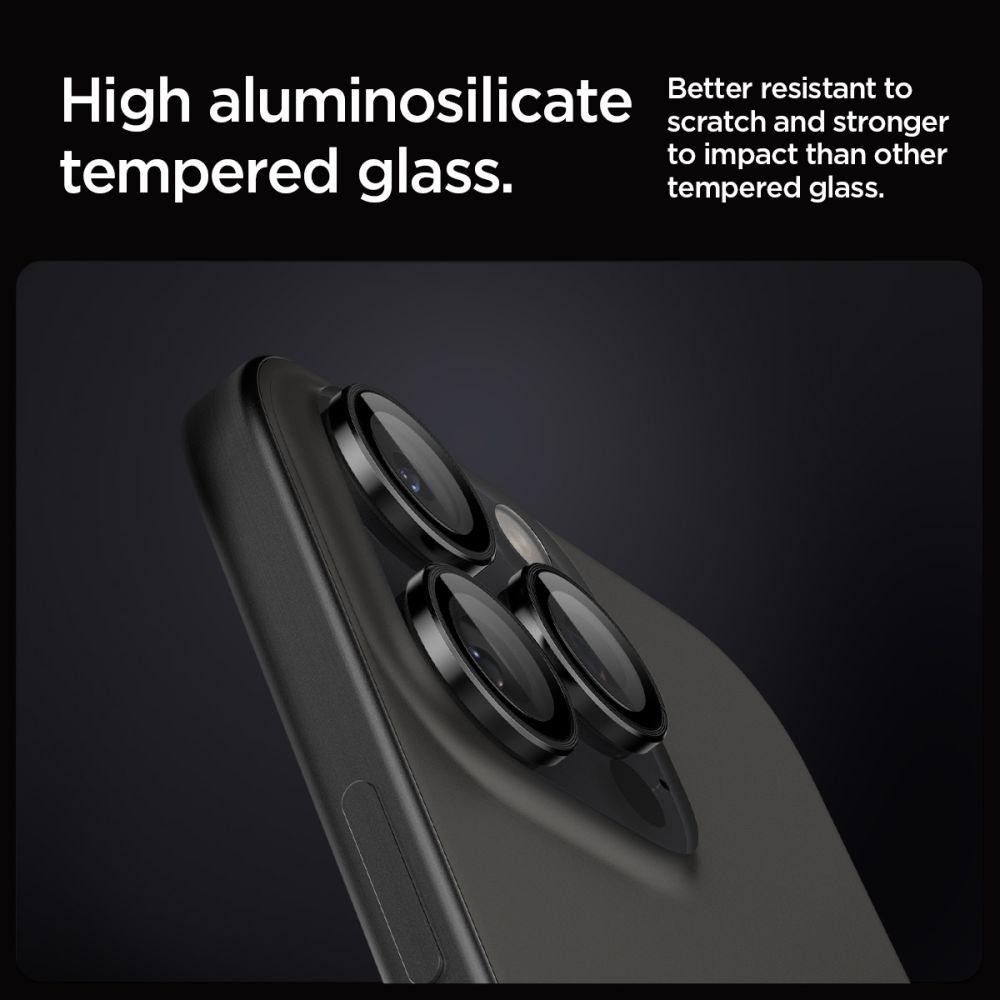 Spigen Optik Pro Glas.tr Ez Fit Camera Protector 2-Pack Iphone 14 Pro / Pro Max / 15 Pro / Pro Max / 16 Pro / Pro Max Black