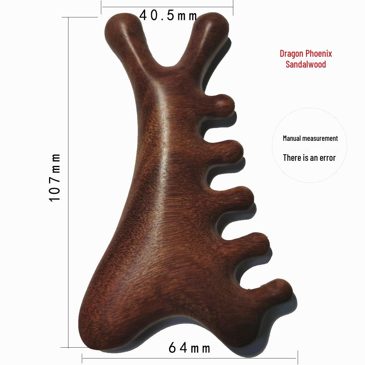 

Sandalwood Wide Tooth Health Therapy Massage Comb for Head, Face, Eye & Nasal Meridian Care