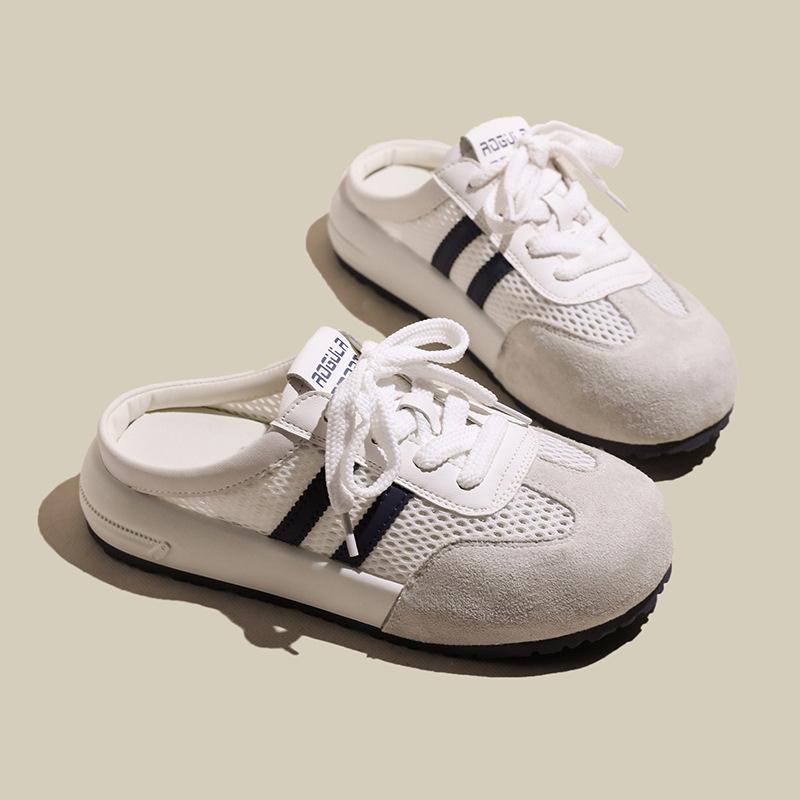 ins trendy thick-soled bag head half slippers women's 2025 summer new women's fashion outer wear sandals without heels