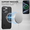 Leather Magnetic Clemence Holder Phone Case for IPhone 15 14 Plus 13 12 Pro Max WIth Kickstand Shockproof Protective Back Cover