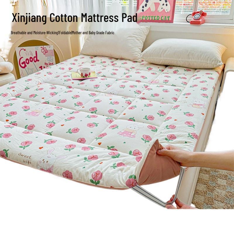 2025 A-Class Cloud Cotton Print Soft Mattress Pad & Quilt