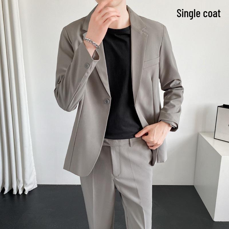 Stilvolle Herren-Freizeitanzüge: Koreanische Business-Anzüge und Hosen-Set für Frühling, Sommer und Herbst