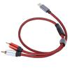 Plug and Play Type C Male To 2RCA  Male Audio Cable Male To Male Y Splitter Cable  Phone Sound