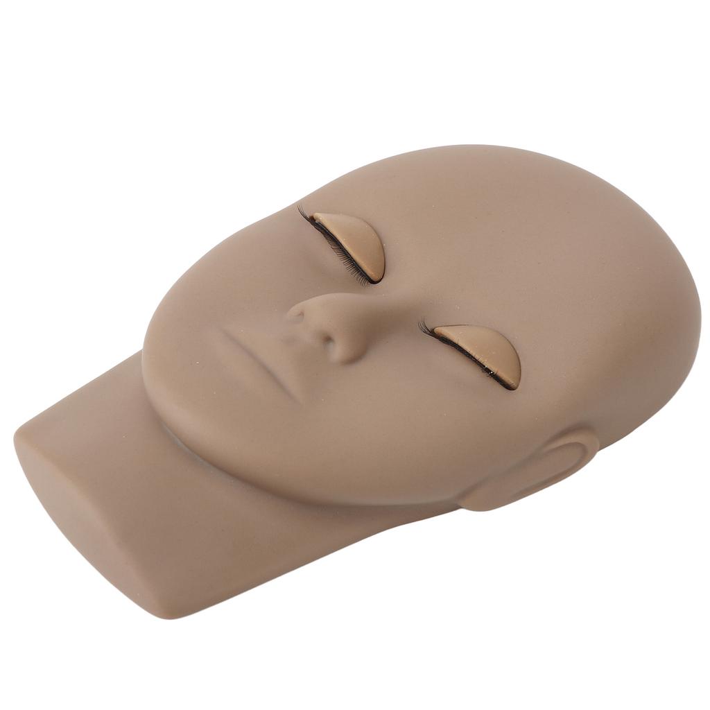 Lash Mannequin Head Reusable   Rubber Replaced Eyelids Mannequin Head for Lash Extension Practice