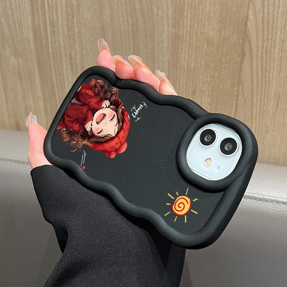 Model pictat Big Wave Edge Material din silicon moale Husa pentru telefon Macaron Carcasă de protecție antișoc din cauciuc pentru OnePlus Vivo Motorola Moto