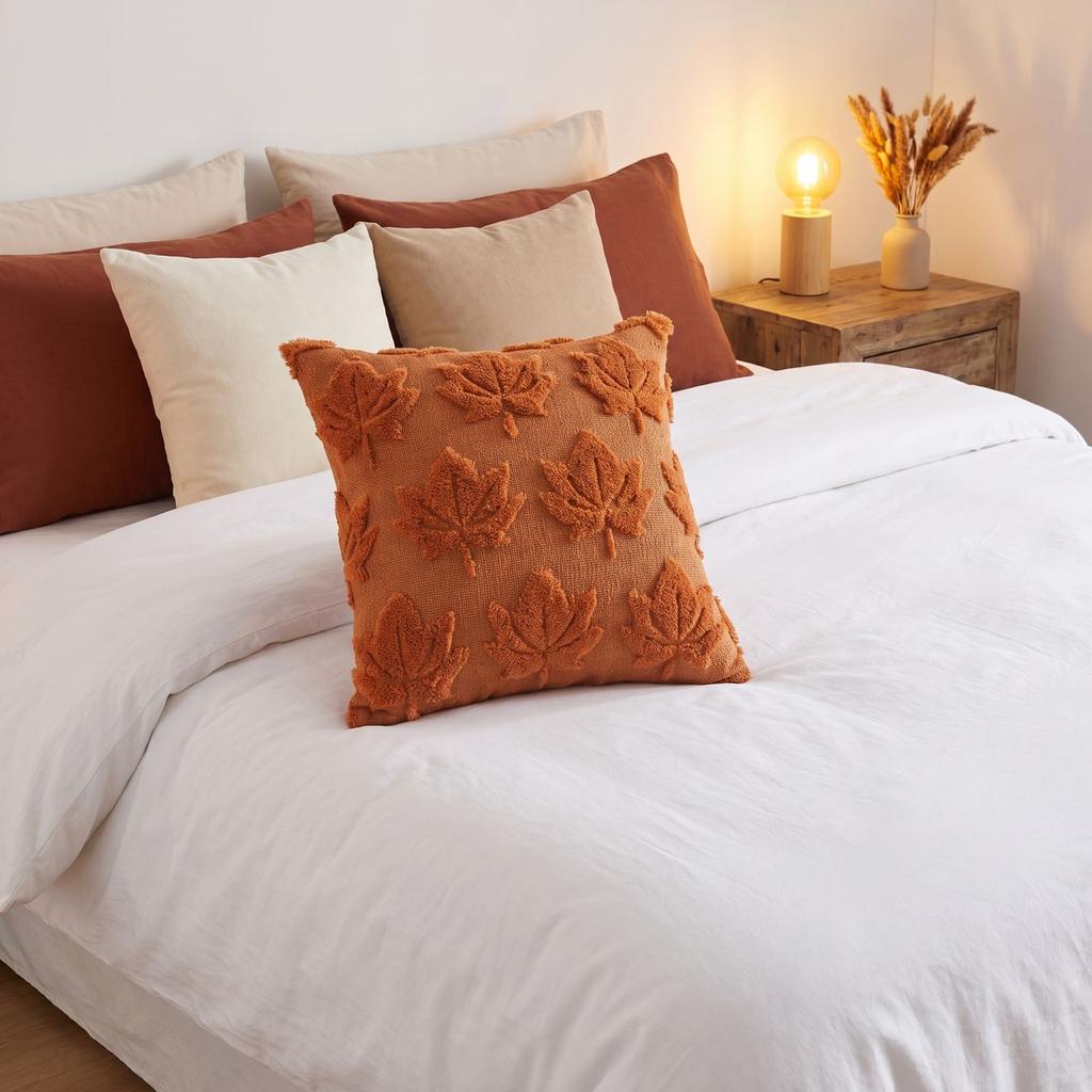 Halloween Maple Leaf Cover Decorative Fall Throw Cushion Case for Sofa Couch