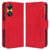 For Oppo Reno8 T 4G Cell Phone Cover Multiple Card Slots PU Leather Wallet Phone Stand Case