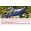 Dirt Bike Seat Cover Rubber for Husqvarna 2023-2024 TC FC TX FX 125 250 350 450 / 2024 TE FE 150 250 300 350 450 501, Blue Grey
