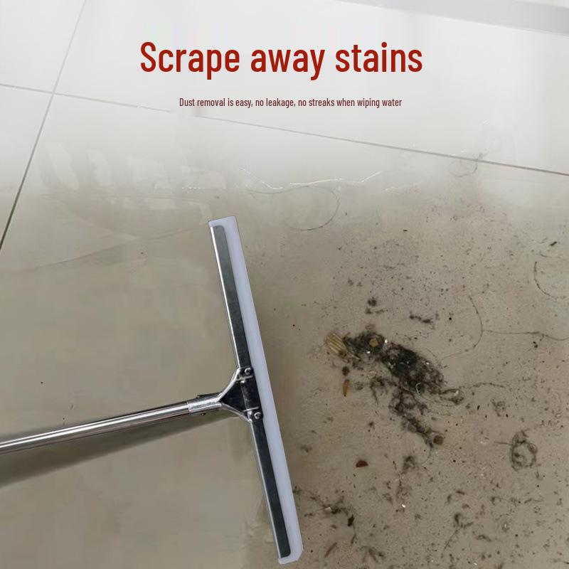 Stainless Steel Silicone Floor Scraper for Bathroom Tiles