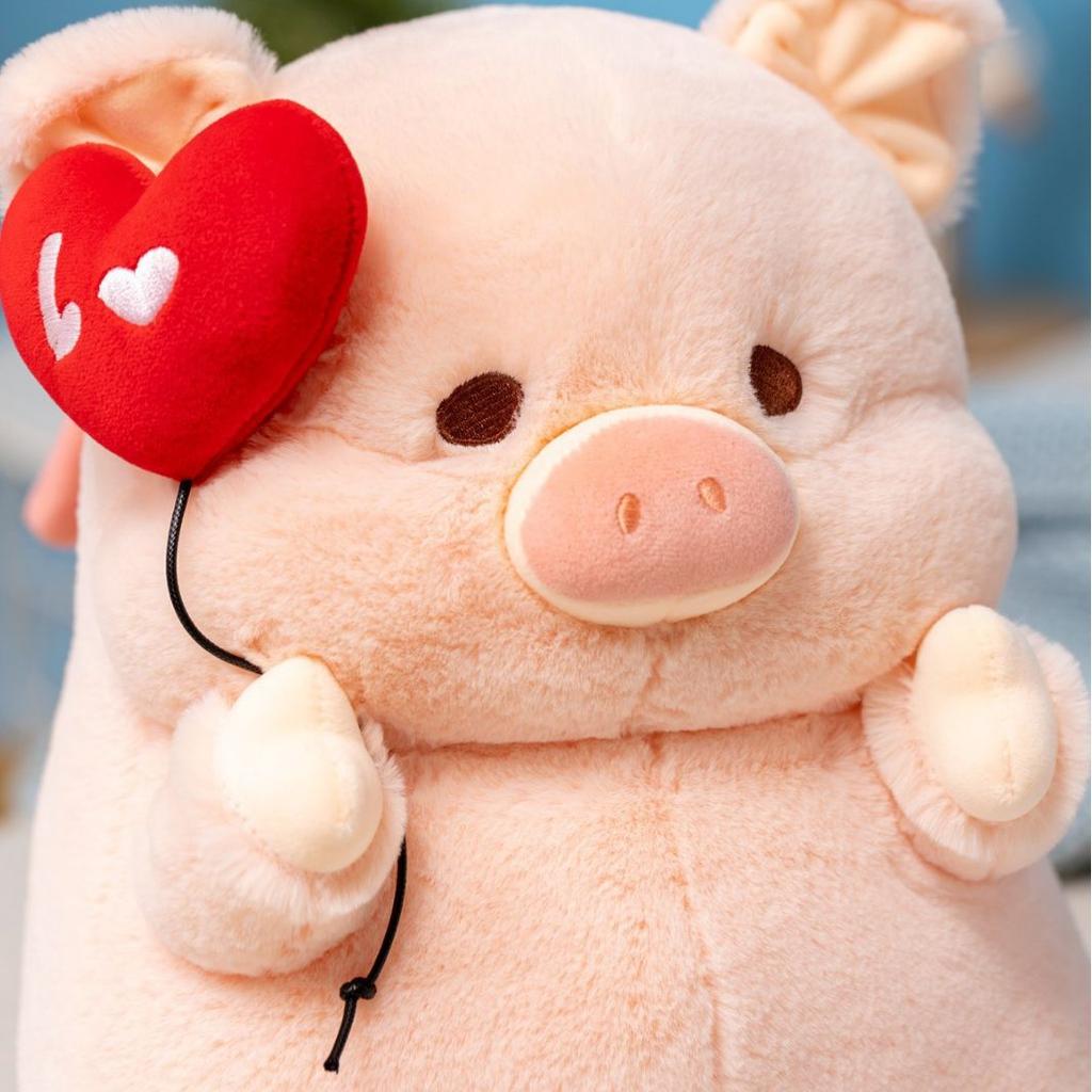 Pink Angel Pig Plush Toy Love Balloon Wings Animal Doll Girl Heart Little Flying Pig Doll