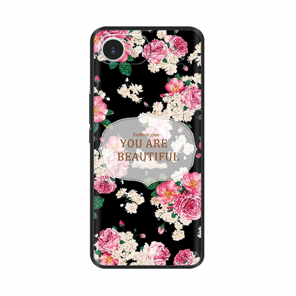 Soft TPU Black Silicon Phone Case For iPhone 16E iPhone16E SE 2025 SE4 5G Painted Shockproof Shell Cover Cases Bumper Funda Capa